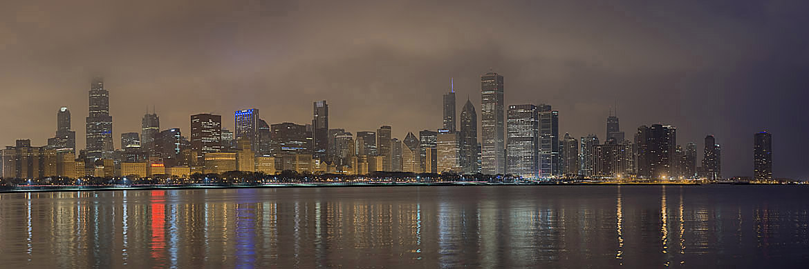 Giant Panoramic Print of Chicago
