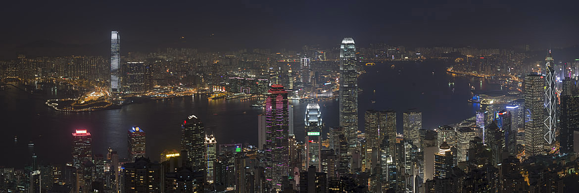 Giant Panoramic Print of Hong Kong