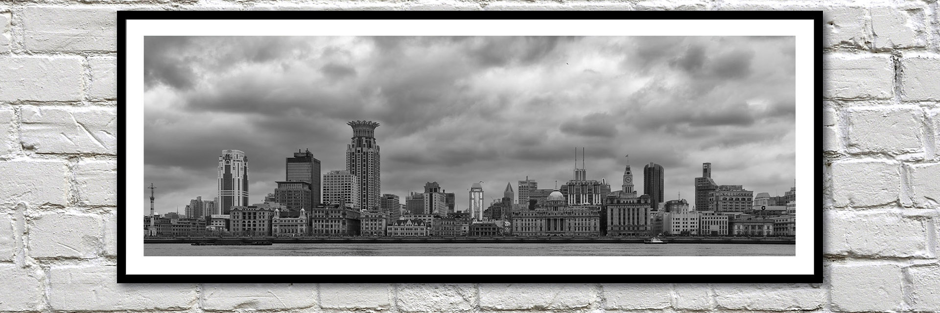 Office art ideas London black and white framed pictures 