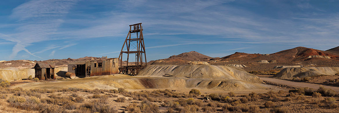 Abandoned Mine Goldfield - Nevada 