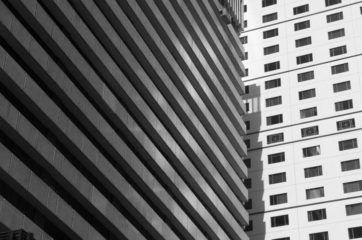 Architectural Detail Hong Kong 2 in black and white