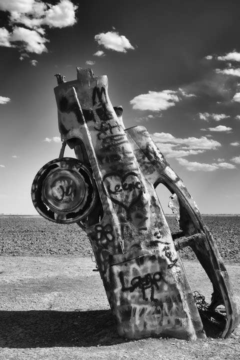 Photograph of Buried Cadillac - Route 66