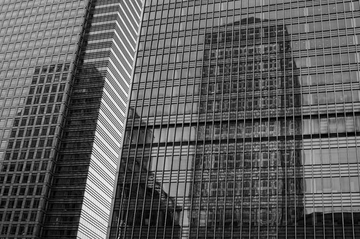 Photograph of Canary Wharf - Reflections