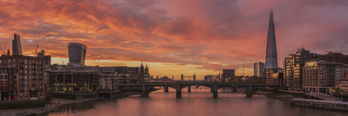 Photograph of City of London Sunrise.