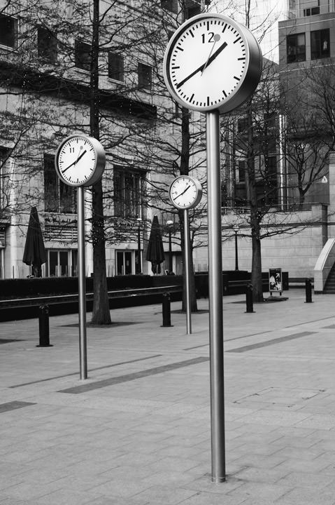 Photograph of Clocks - Canary Wharf