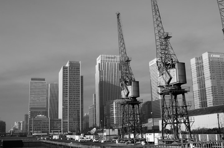 Cranes - Docklands at Tower Hamlets