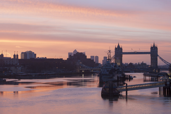 Photograph of Dawn over Tower Bridge