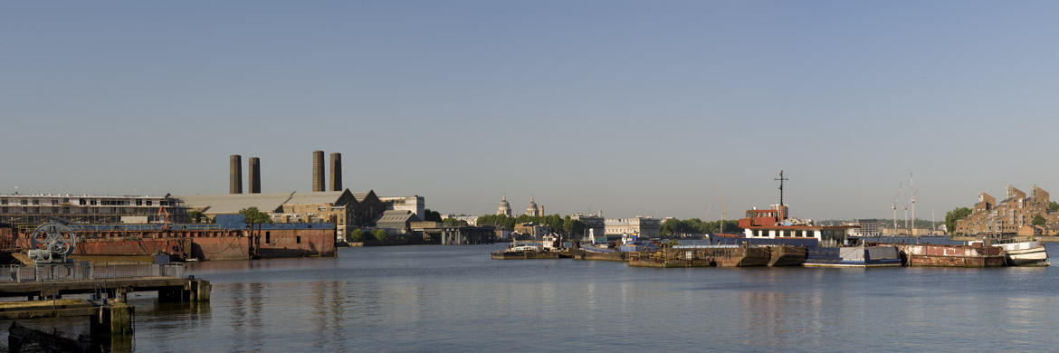 Panoramic picture of East Greenwich Waterfront 