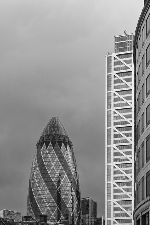 Photograph of Gherkin and Heron Tower 2