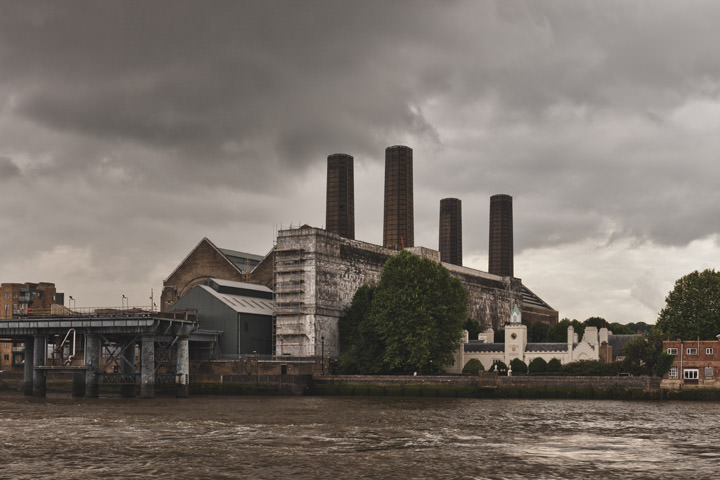 Greenwich Power Station on the River Thames
