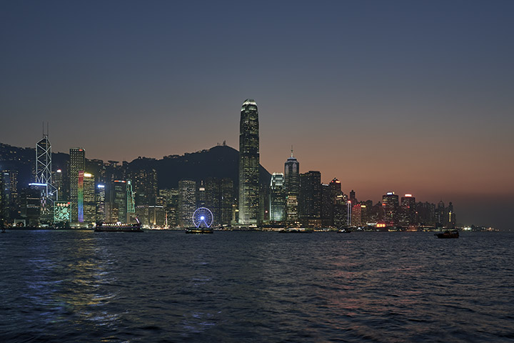 Photograph of Hong Kong Island Dusk 1