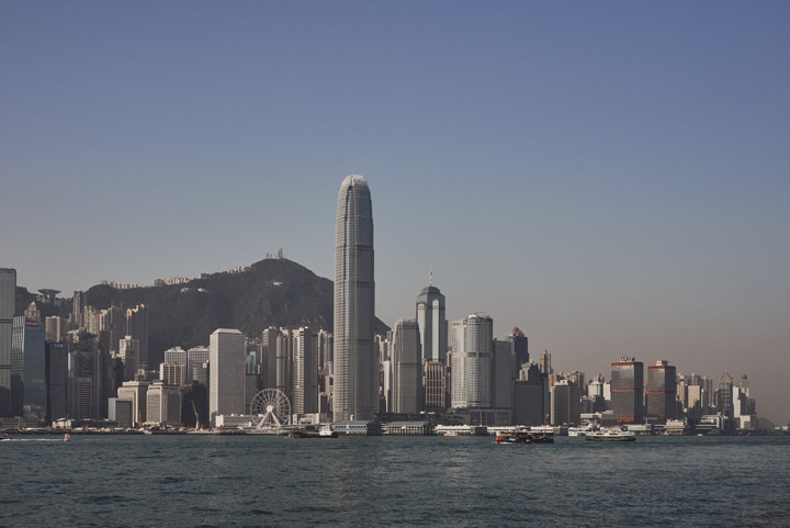 Hong Kong Island Skyline from Kowloon in daytime