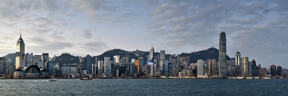 Photograph of Hong Kong Skyline Dawn