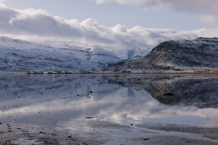 Icelandic Lake Alftafjodur - Iceland