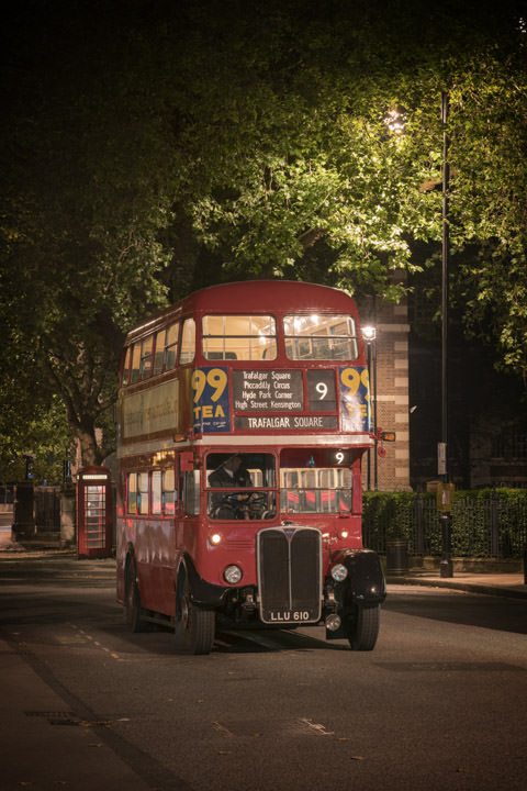 Photograph of London Bus Trafalgar Square