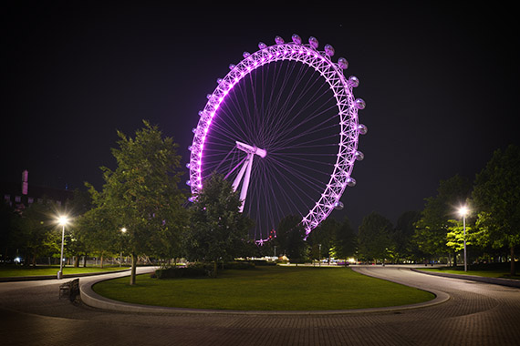 Photograph of London Eye Pink 1