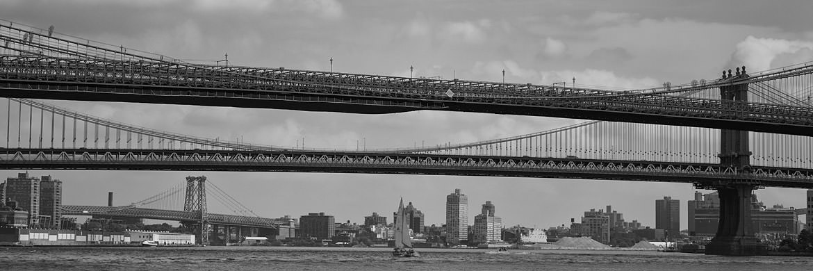 Photograph of Manhattan and Brooklyn Bridges 1