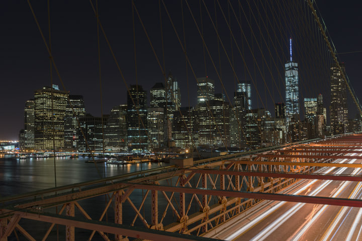 Photograph of Manhattan from Brooklyn Bridge 2