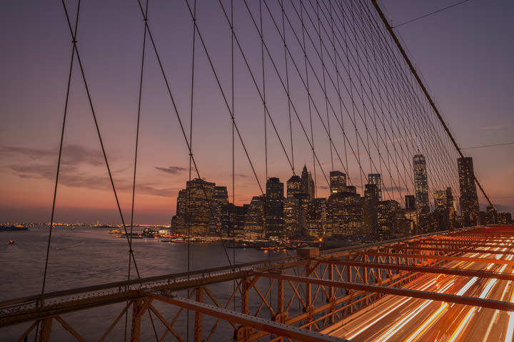 Photograph of Manhattan from Brooklyn Bridge 4