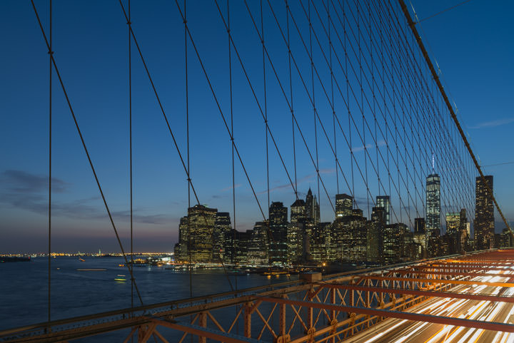 Photograph of Manhattan from Brooklyn Bridge 5