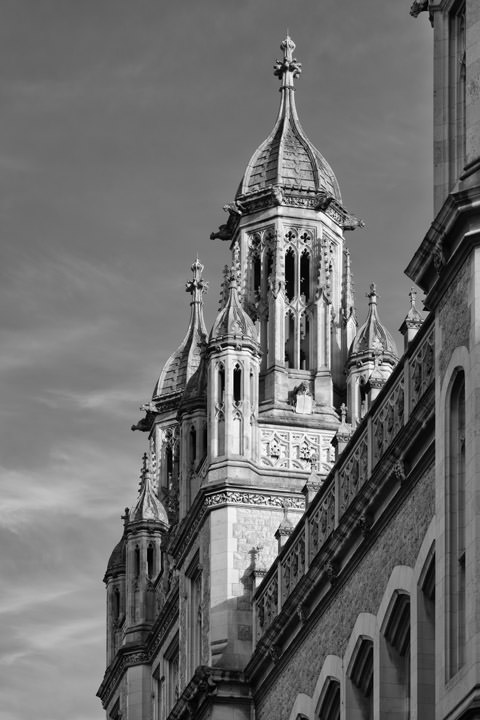 Gothic Tower of Maughan Library 2 part of Kings College London