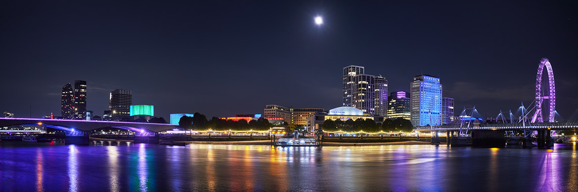 Photograph of Moon Over South Bank