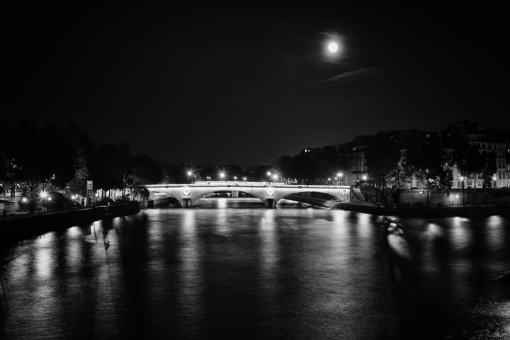 Moon over the Seine 1