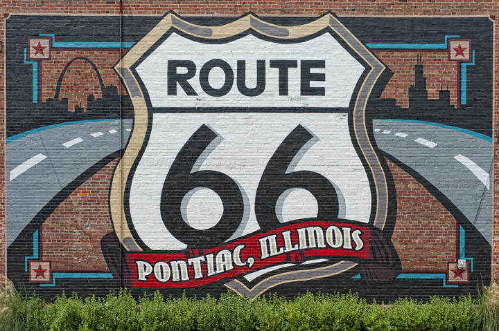 Mural -  Route 66 Pontiac - Illinois 