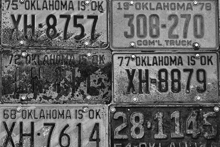 Oklahoma License Plates Stroud - Oklahoma