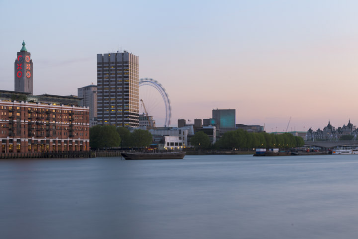 Photograph of Oxo Tower and the London Eye 1
