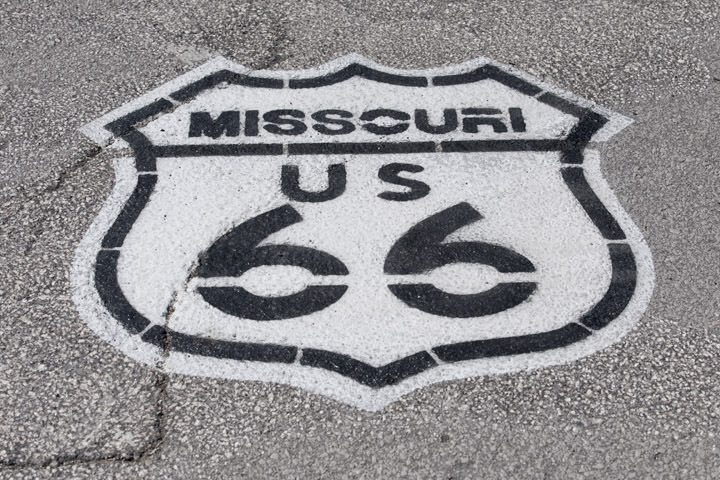 Photograph of Route 66 - Road Marking