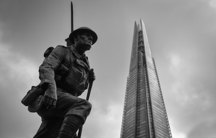 Photograph of Shard and Soldier