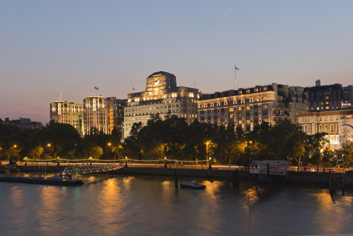 Shell Mex House and the Adelphi Buildingon River Thames at Westminster