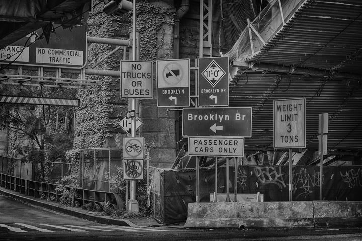 Signs Brooklyn Bridge
