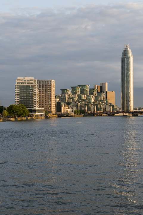 St Georges Tower and the River Thames in late afternoon