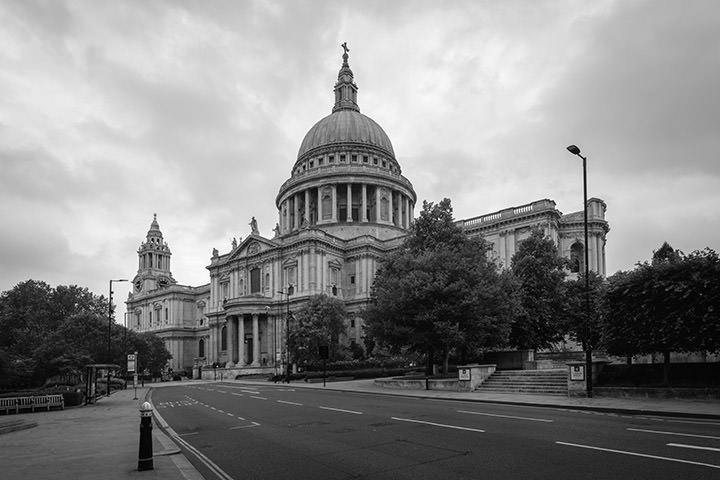 St Pauls Cathedral 57 in black and white