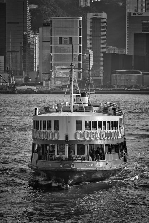 Star Ferry 1 in black and white
