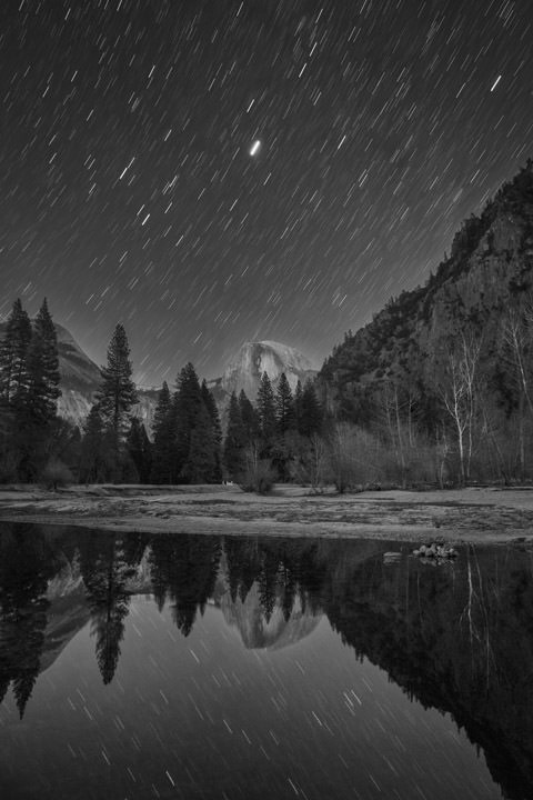 Photograph of Stars above Yosemite 1