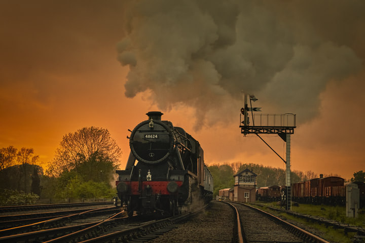 Photograph of Steam at Sunset