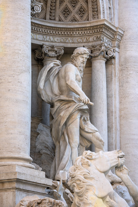Photograph of Trevi Fountain Statue 1