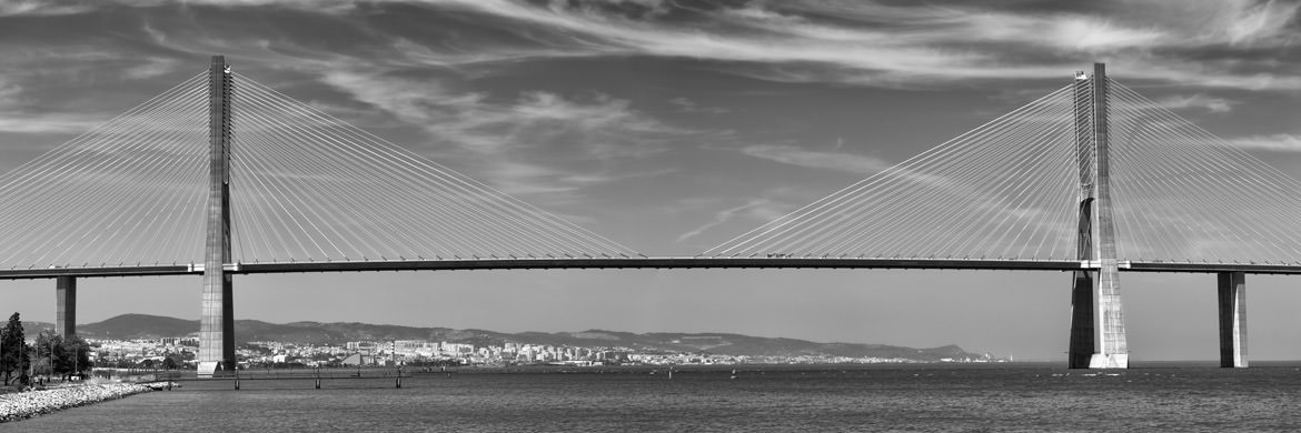 Photograph of Vasco de Gama Bridge Lisbon 2