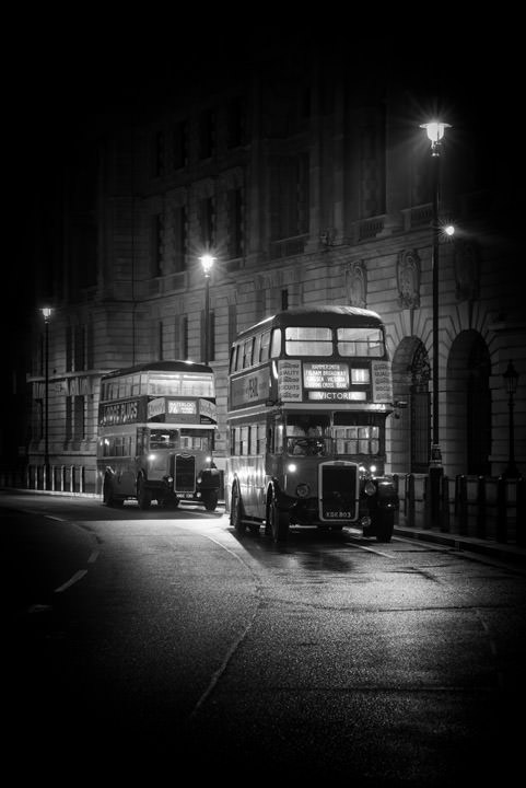Photograph of Vintage London Buses 1