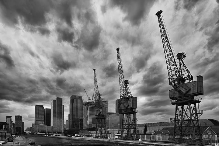 Photograph of West India Dock Cranes 1