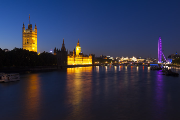 Westminster from Lambeth Bridge at night