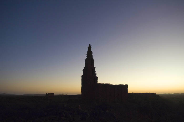 Mosque at Bani Burkina Faso at dawn