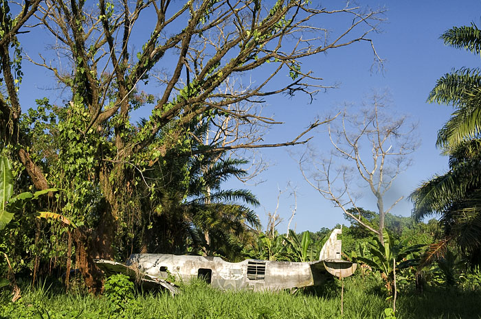 aircraft wreck in Medang, Papua New Guinea