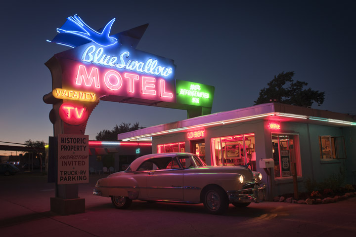 Blue Swallow Motel in Tucumcari New Mexico