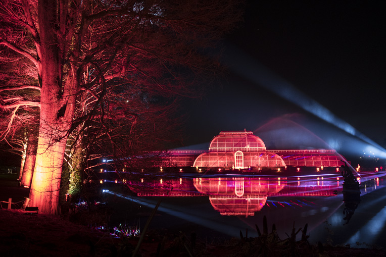 The Palm House in Red