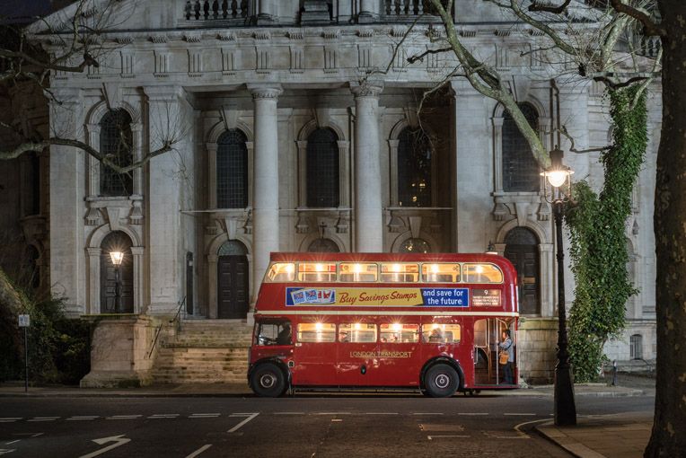 Vintage Bus at Smith Square