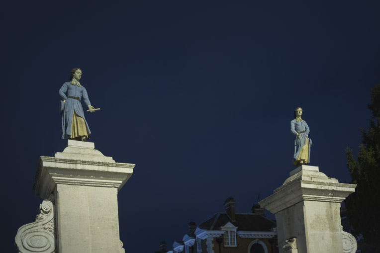  Hertford Heritage Trail Photo of Bluecoats Christs Hospital